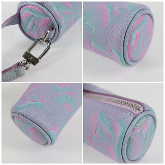LOUIS VUITTON Monogram Empreinte Micro Papillon Pouch Lila - Picture 14 of 16